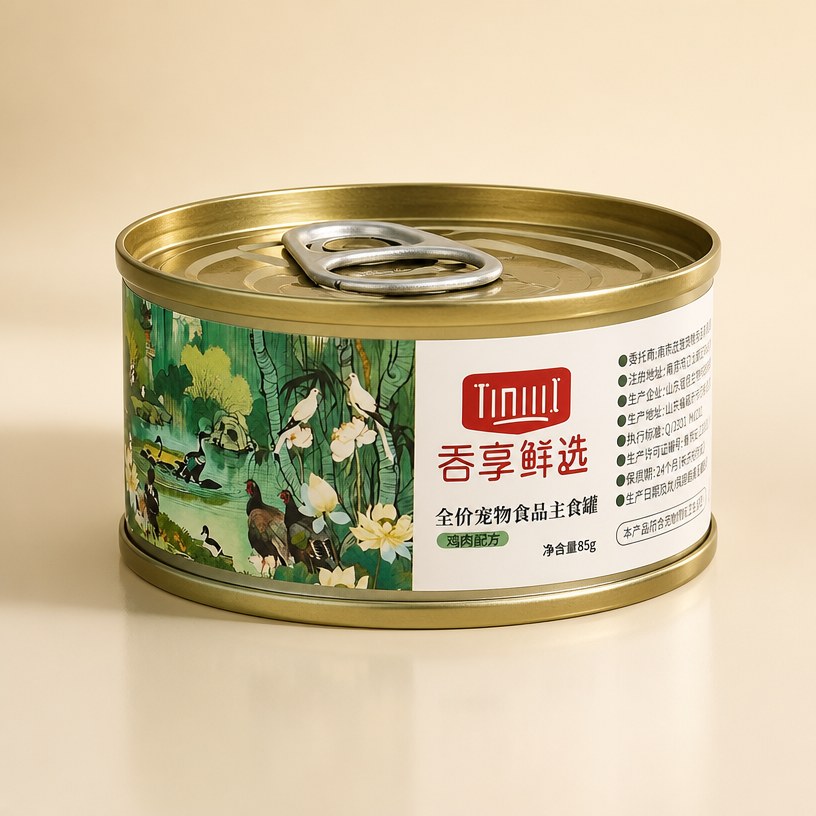 吞享鲜选 无谷全价主食猫罐 鸡肉配方 85g
