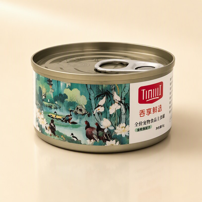 吞享鲜选 无谷全价主食猫罐 鸡肉金枪鱼配方 85g